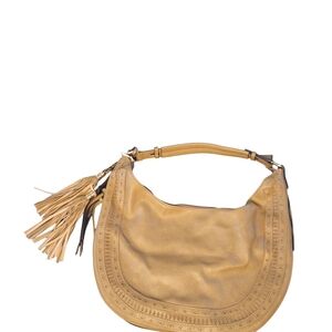 Elegant Tan Leather Hobo Bag